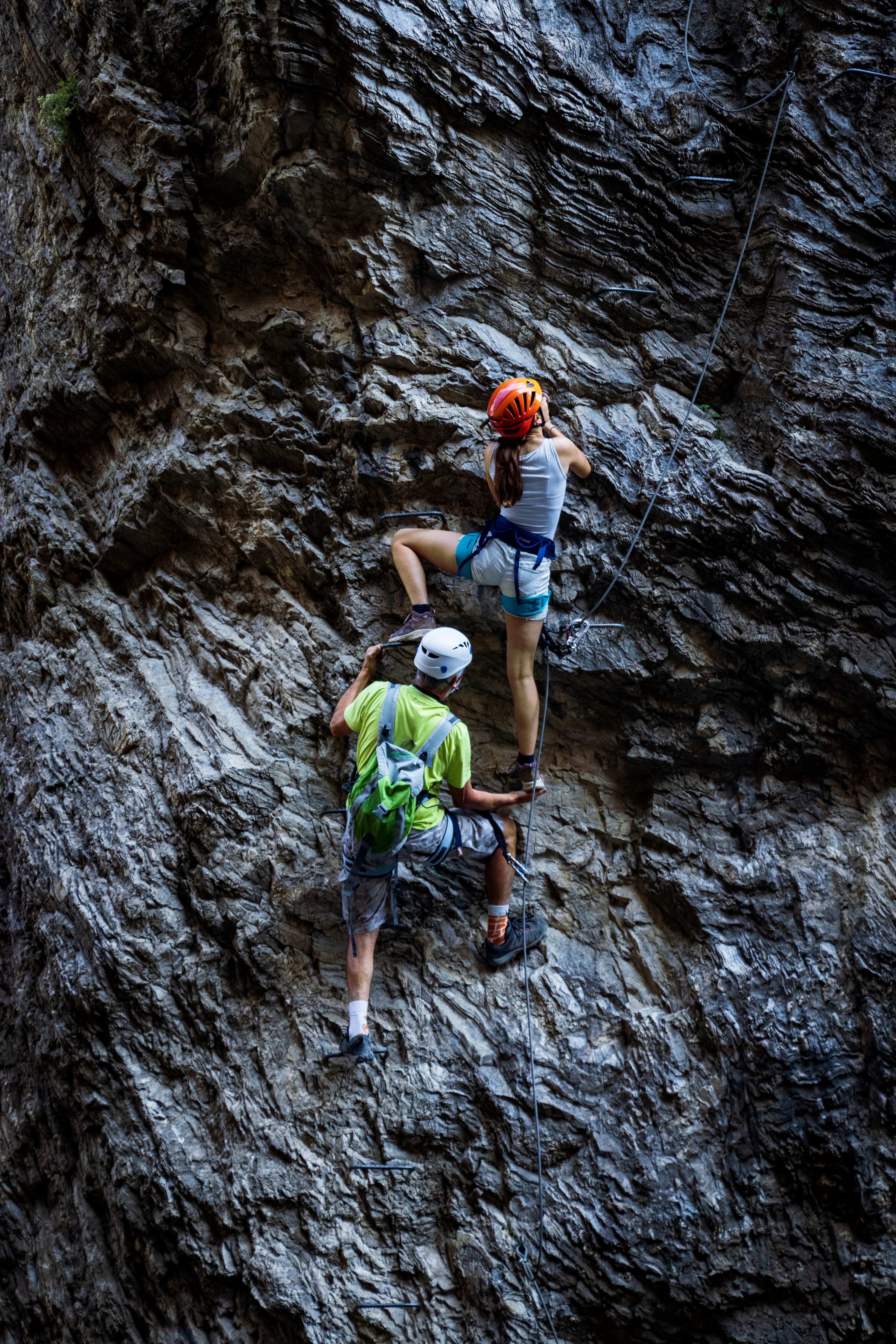 Parcours noir via ferrata